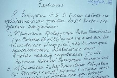 Барнаул. За избирателей голосуют другие люди