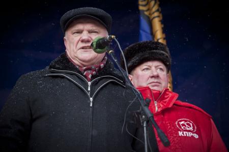 Митинг КПРФ и объединенной оппозиции на Манежной площади. Фоторепортаж "Новой газеты"