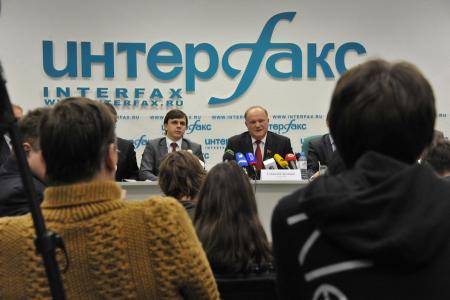 Верен своей державе! Пресс-конференция Г.А. Зюганова в информационном агентстве «Интерфакс»