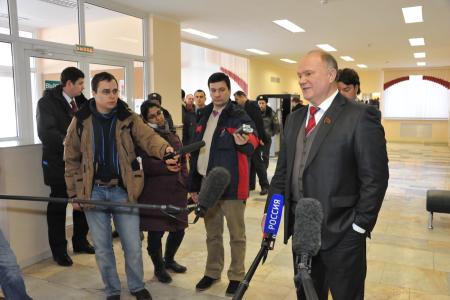 Кандидат в Президенты Российской Федерации Геннадий Зюганов встретился с работниками сельского хозяйства (Фоторепортаж)