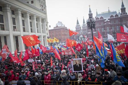 Митинг КПРФ и объединенной оппозиции на Манежной площади. Фоторепортаж "Новой газеты"