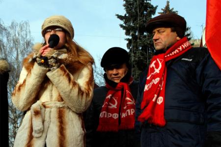Воронежская область: Капитализм – на историческую помойку! Шествие и митинг в рамках акции "Честные выборы - новая власть!"