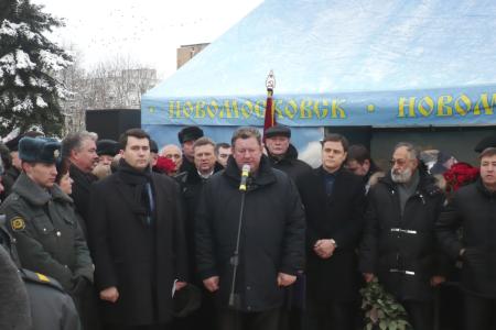 В.А. Стародубцев похоронен с воинскими почестями на кладбище села Спасское Новомосковского района Тульской области