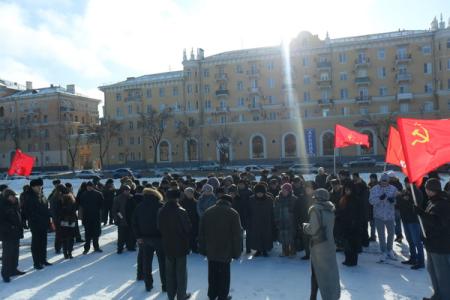 Митинг коммунистов в Астрахани