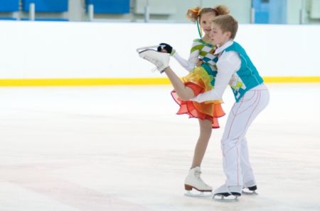Новогодний открытый урок фигуристов Спортивного Клуба КПРФ 
