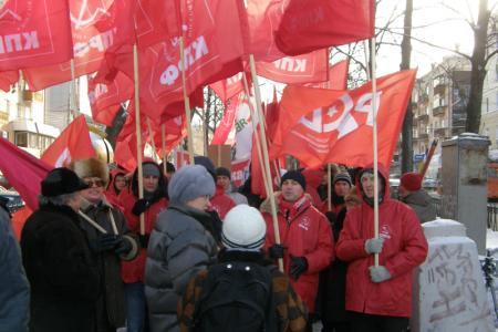 Пермские коммунисты приняли участие в митинге «За честные выборы» 