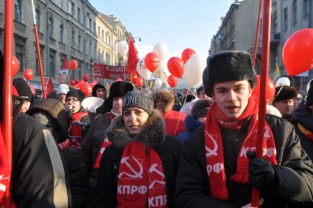 Видео. Санкт-Петербург: Шествие и митинг «За честные выборы!»