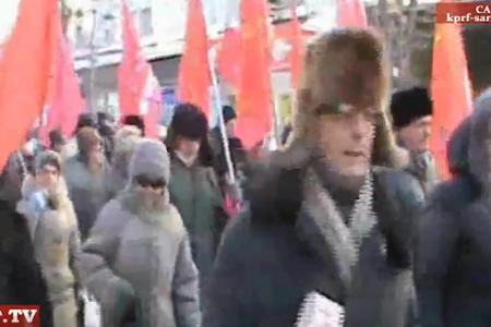 Видео. Саратов: Митинг и шествие 4 февраля 2012 года