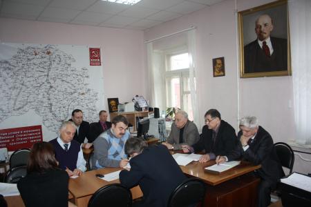 С.В. Муравленко на заседании предвыборного штаба белгородских коммунистов: «Надо максимально защитить голоса в поддержку Зюганова» 