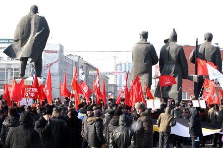 23 февраля три тысячи новосибирцев отказали в доверии Путину 