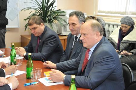 Кандидат в Президенты Российской Федерации Геннадий Зюганов совершил рабочий визит в город Щербинка Московской области