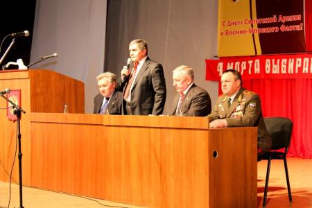 Краснодарский край. Николай Харитонов выступил на торжественном собрании КПРФ в Ейске