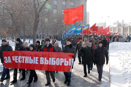23 февраля три тысячи новосибирцев отказали в доверии Путину 