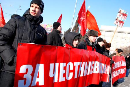 23 февраля три тысячи новосибирцев отказали в доверии Путину 