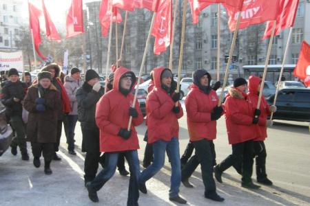 Пермские коммунисты приняли участие в митинге «За честные выборы» 
