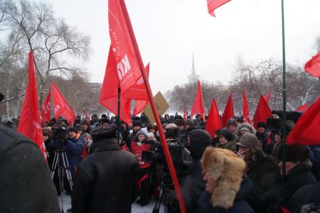 Коммунисты Красноярска провели митинг «За честные выборы!»