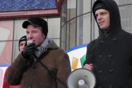 Митинг в Тамбове 4 февраля: "Хватит: Вранья, Воровства, Произвола!", «Не дадим украсть наши голоса!»