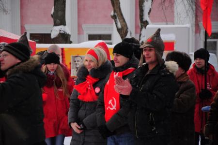 Тульская область. Коммунисты Новомосковска провели митинг «За честные выборы и достойную жизнь!»