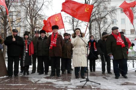 Митинг коммунистов Рязанской области в защиту российских Вооруженных Сил (Фоторепортаж)