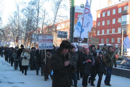 В Барнауле 4 февраля коммунисты приняли участие в двух митингах «За честные выборы!"