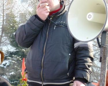 23 февраля в Барнауле прошел митинг в рамках Всероссийской акции протеста: «За достойную жизнь и честные выборы! Зюганов - наш Президент! Власть и собственность народу! Прекратить сердюковский погром армии!»