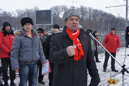 Ростов-на-Дону: Возродим Красную Армию. Митинг в честь дня Советской Армии и Военно-Морского Флота