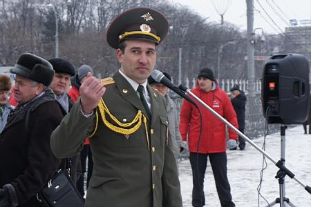 Ростов-на-Дону: Возродим Красную Армию. Митинг в честь дня Советской Армии и Военно-Морского Флота