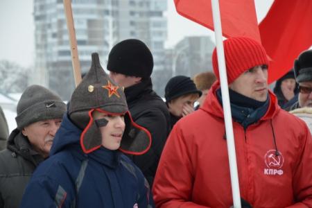 Ростов-на-Дону: Возродим Красную Армию. Митинг в честь дня Советской Армии и Военно-Морского Флота