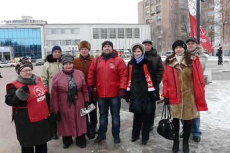 Акция протеста против нелегитимных выборов. Пикеты в Рязани     