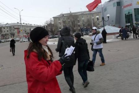 Акция протеста против нелегитимных выборов. Пикеты в Рязани     