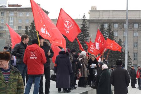 Акция протеста против нелегитимных выборов президента. Анатолий Локоть: В России начинается новый этап борьбы     