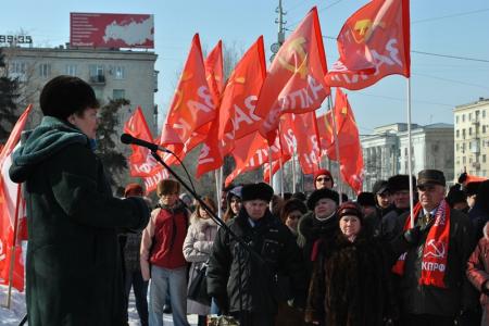 Волгоградская область. Участники митинга выдвинули лидера думских коммунистов на пост председателя регионального Правительства