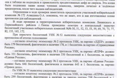 Пензенские фальсификаторы до сих пор не понесли заслуженного наказания