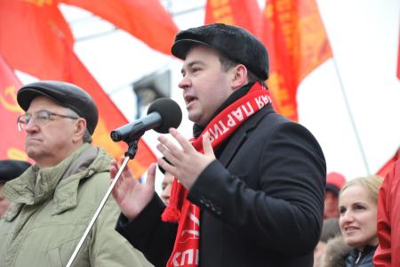 «Нет базе НАТО в России! Долой антинародный режим!» Митинг протеста в Москве