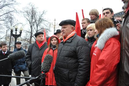 Г.А. Зюганов на митинге в Москве: Нас не поставить на колени!