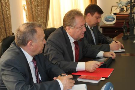 Мэр столицы Кубани Владимир Евланов  встретился с депутатом Государственной Думы РФ от Краснодара Сергеем Обуховым