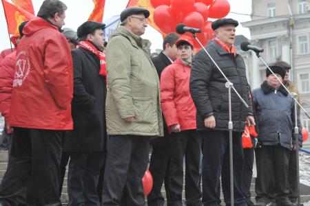 «Нет базе НАТО в России! Долой антинародный режим!» Митинг протеста в Москве