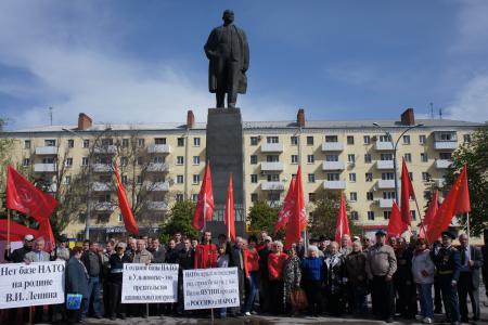 Ростовчане отметили годовщину со дня рождения Ленина митингами
