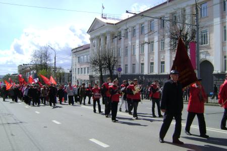 Первомайская демонстрация и митинг в Удмуртии