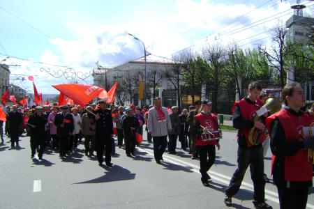 Первомайская демонстрация и митинг в Удмуртии