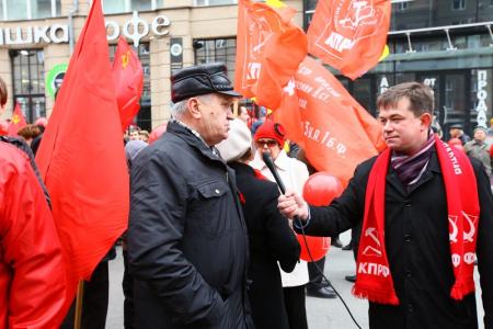В Новосибирске прошла первомайская демонстрация