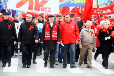 В Новосибирске прошла первомайская демонстрация