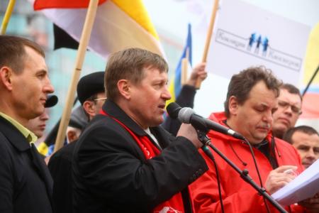 Репортаж с митинга КПРФ в Новосибирске