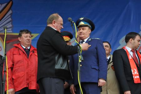 Марш-шествие КПРФ 9 мая 2012 года в Москве (Фоторепортаж)