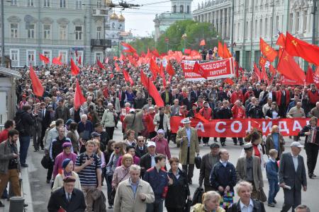 Защищая правду, добро и справедливость. Красный Первомай в Москве
