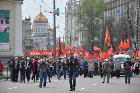 Защищая правду, добро и справедливость. Красный Первомай в Москве