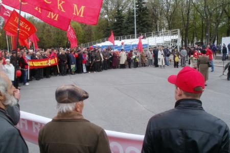 Первомайская демонстрация коммунистов состоялась на родине Ленина
