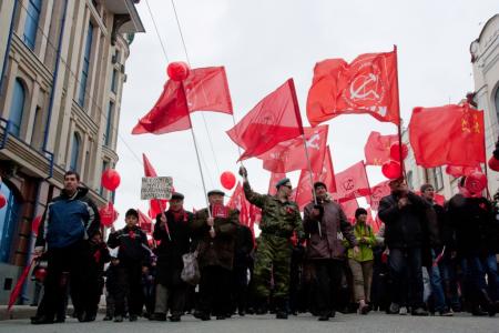 1 мая в Томске прошел народный марш оппозиции