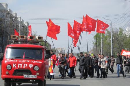 Видео. Победа будет за нами! Первомайская акция в Челябинске