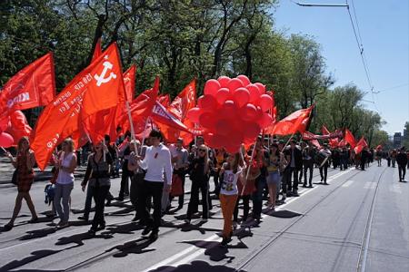 Ростовская область. Первомай на Дону. Россия будет социалистической!